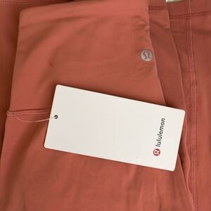 NWT lululemon align wide leg crop size 4 canyon orange  nulu hIGH Rise 23”